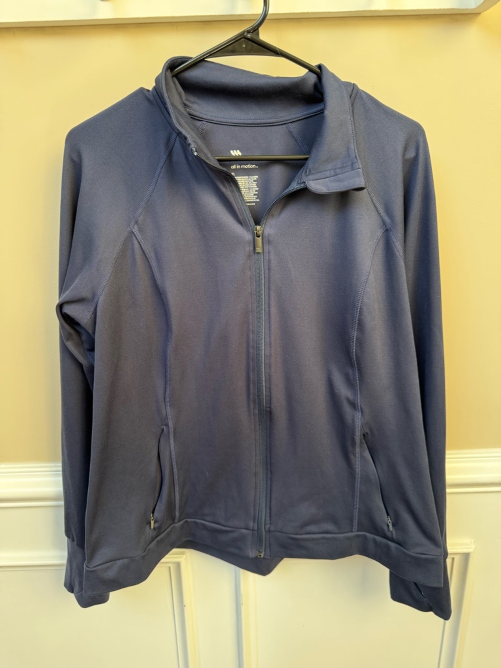 all in motion Navy Full-Zip Active Jacket